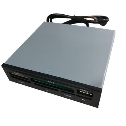 ASTROTEK 3.5' Internal Card Reader Black All In One USB2.0 Hub CF MS SD Flash Memory Card