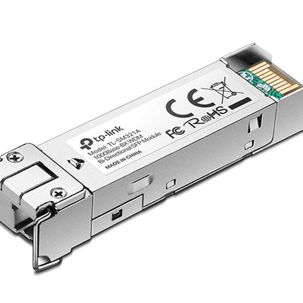 TP-LINK 1000Base-BX WDM Bi-Directional SFP Module (TL-SM321A-2) TX: 1550 nm, RX: 1310 nm, Max. Cable Length 2 KM