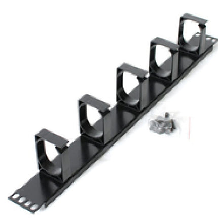 ASTROTEK 1U Rack Mount Cable Management Metal Panel