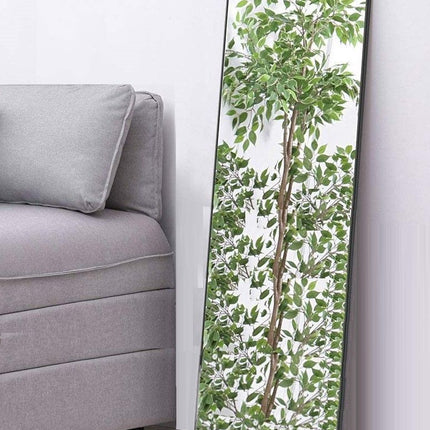 Full-Length Mirror Long Standing for Bedroom and Bathroom (106 x 35 cm, Black)