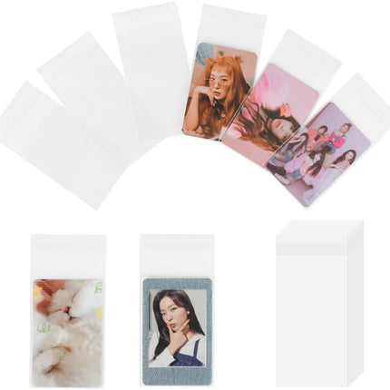 100 Packs Photocard Sleeves, 200Microns Kpop (Sealable)