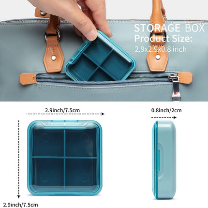 Locking Combination Medicine Box (Blue/Large)