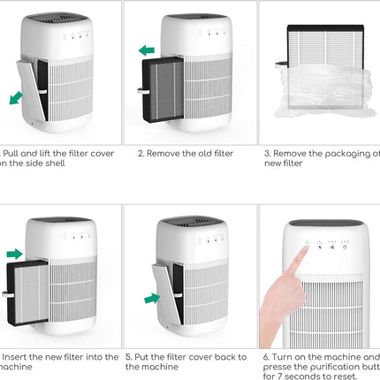 Air Purifier Dehumidifier Q10 HEPA Filter
