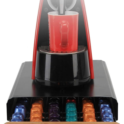 CARLA HOME Coffee Pods Holder Storage Drawer Compatible with 60 Nespresso Pods for Kitchen Storage & Organisation (Natural)