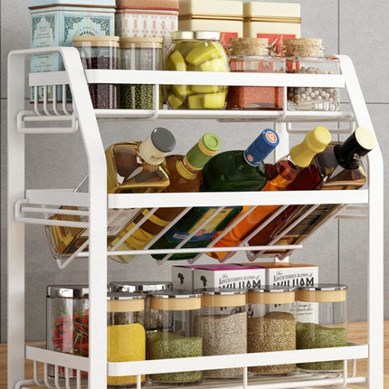 3-Tier Detachable Spice Rack Storage Organiser for Kitchen Countertop