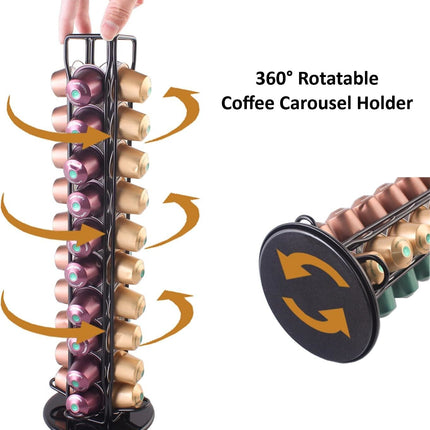 Coffee Pods Holder Storage Compatible with 40 Nespresso Pods