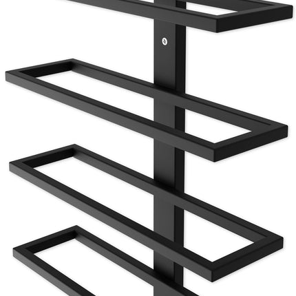 Set 2 Pcs Metal Wall Mount Wine Rack for Wine Bottles, Liquor, Champagne (Holds 10 Bottles)