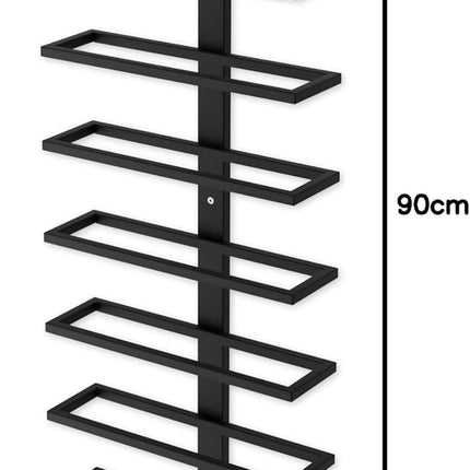 Set 2 Pcs Metal Wall Mount Wine Rack for Wine Bottles, Liquor, Champagne (Holds 10 Bottles)