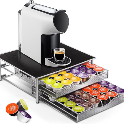 CARLA HOME K-Cup Coffee Pod Drawer for 72 Coffee Pods Storage for Home Kitchen Counter Organizer
