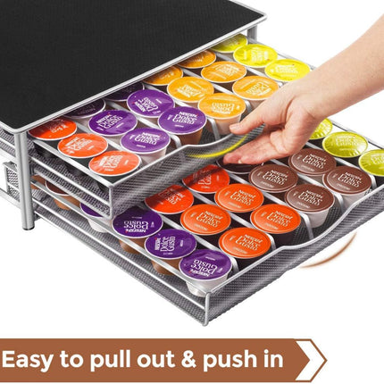 CARLA HOME K-Cup Coffee Pod Drawer for 72 Coffee Pods Storage for Home Kitchen Counter Organizer