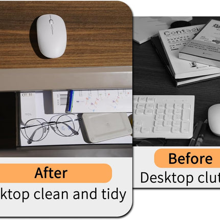 CARLA HOME 3‑Pack Under Desk Storage Drawers Hidden Pull‑Out Organizer for Office & Home