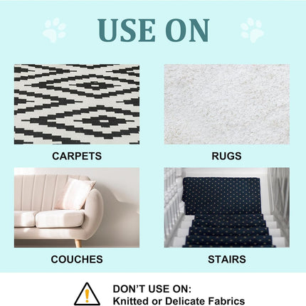 CARLA HOME Pet Hair Remover Broom with Long Handle, Reusable Fur & Lint Remover for Dog & Cat Hair