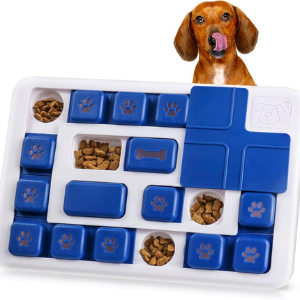 CARLA HOME Interactive Dog Puzzle Toy Slow Feeder Treat Dispenser for Dogs & Cats