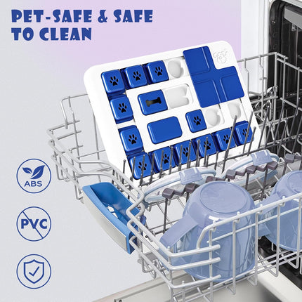 CARLA HOME Interactive Dog Puzzle Toy Slow Feeder Treat Dispenser for Dogs & Cats