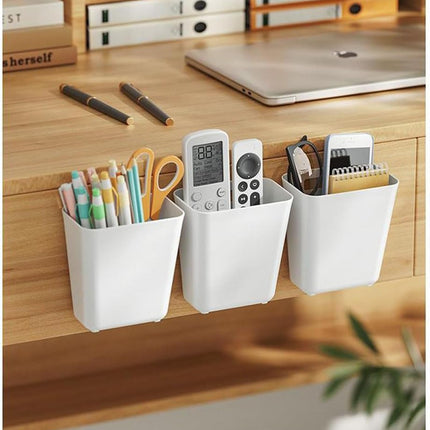 CARLA HOME 4-Pack Self-Adhesive Wall Storage Box for Cabinet Doors, Kitchen, Bathroom & Office