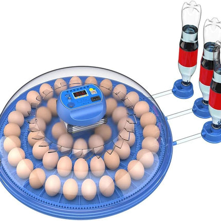 CARLA HOME 52 Egg Incubator with Automatic Turning, LED Display, Humidity & Temperature Control, Auto Water System & Built-in Egg Candler for Chicken, Duck, Quail, Goose