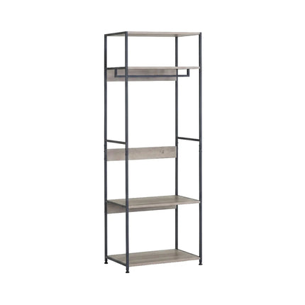 CARLA HOME Freestanding Clothes Rack with Shelves - Grey - 175 cm - Clothing Rack