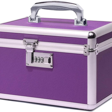 Locking Combination Medicine Box (Purple/Small)