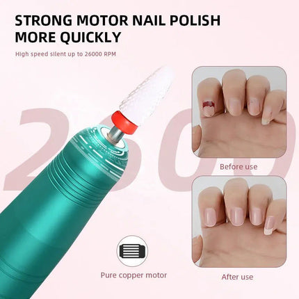 Wireless Nail Drill Pen 35000RPM USB Rechargeable