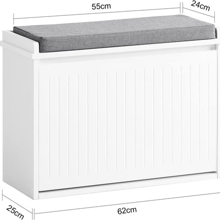 Hallway Shoe Bench Rack Cabinet Seat Cushion