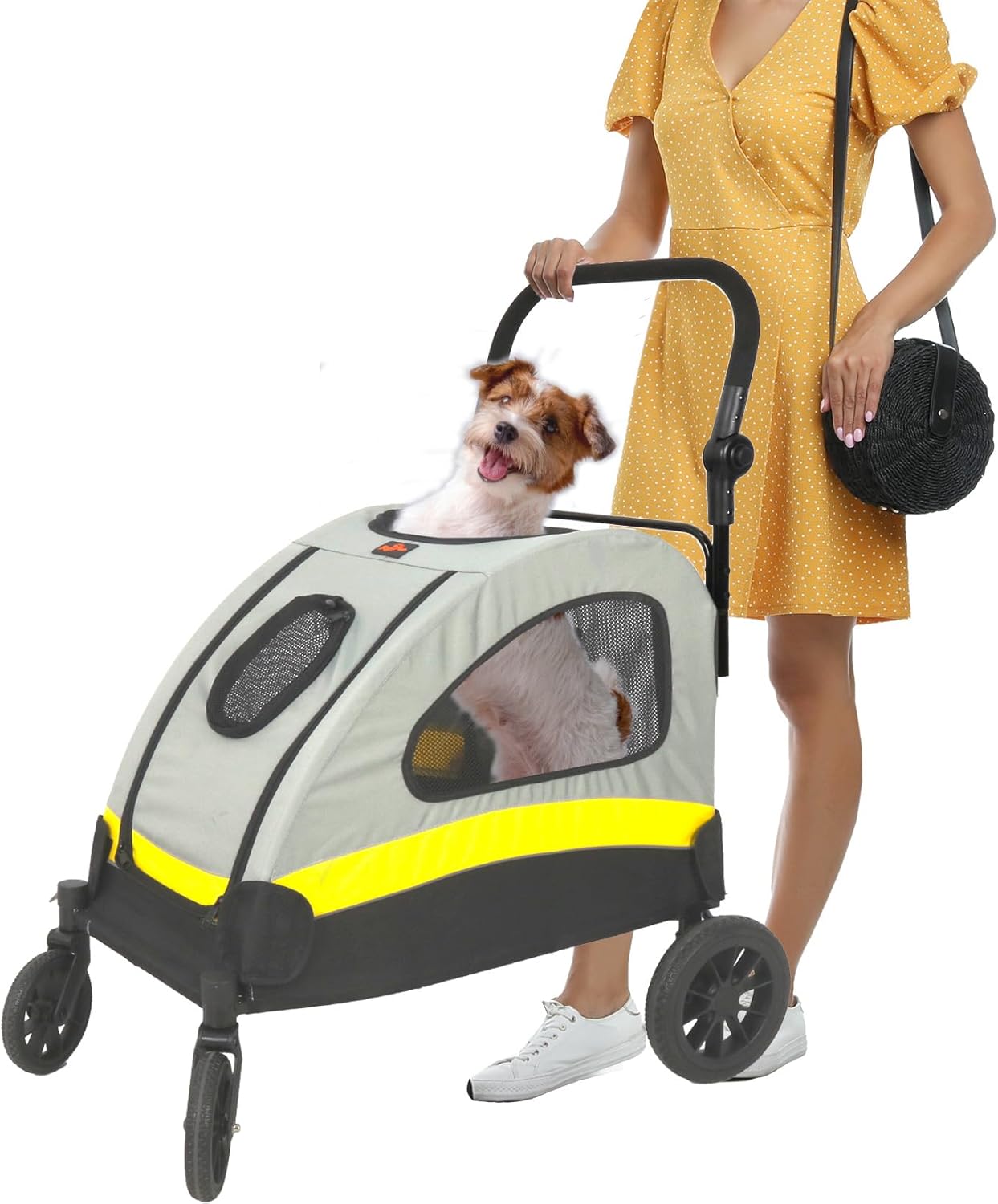pet stroller for large dogs australia Dog Stroller Large Foldable Pet Travel Cart – NewDeals