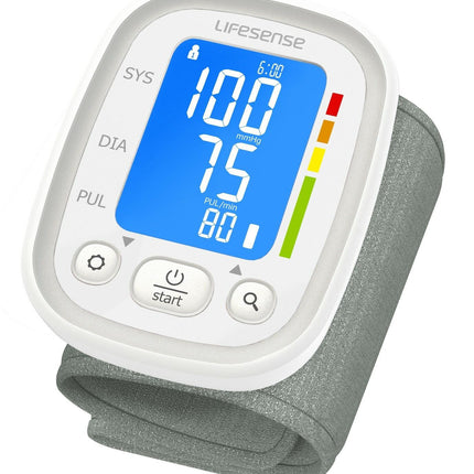 Automatic Digital Wrist Blood Pressure Monitor White
