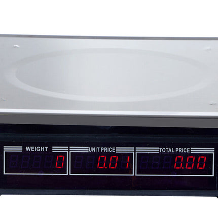 40KG Digital Kitchen Scale Metal Electronic Postal Platform