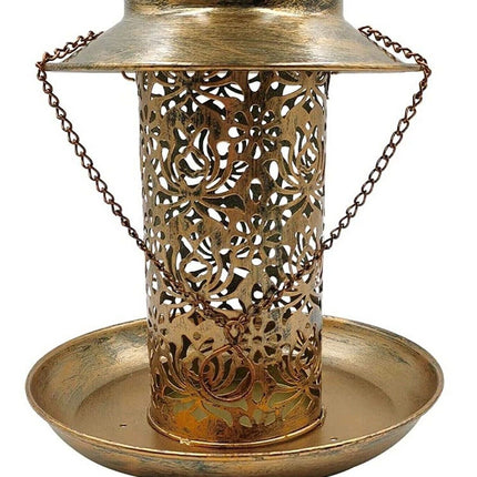 Solar Bird Seed Feeder Hanging Outdoor Garden