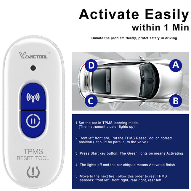 TP508 TPMS Relearn Tool for GM Tire Pressure Reset