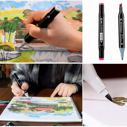 168 Colours Graffiti Pen Permanent Marker Pens Set for Adults and Children
