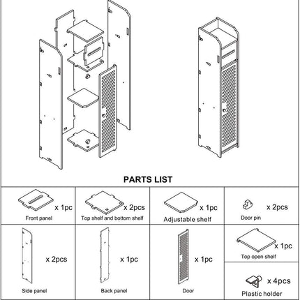 Toilet Paper Roll Holder for Bathroom (White, 80 cm)