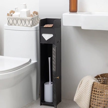 Toilet Paper Roll Holder for Bathroom (Black, 80 cm)