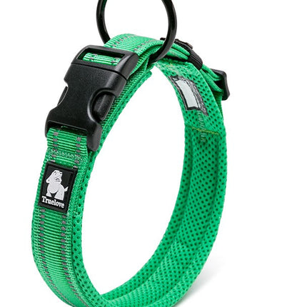 Heavy Duty Reflective Collar Grass Green M