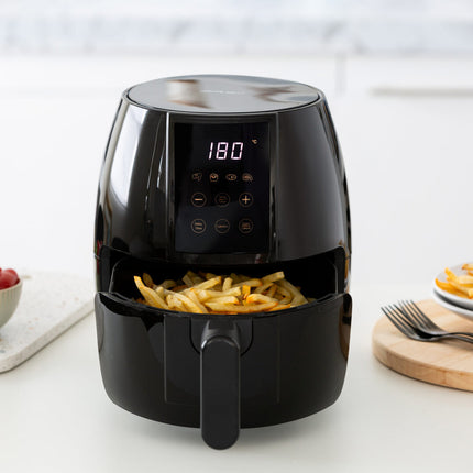 3L Digital Air Fryer w/ 200 C, Non-Stick & Removable Basket