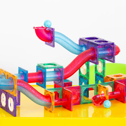 118 Pcs non-toxic STEM Educational, Durable Magnetic Tiles/Puzzle with Storage Bag