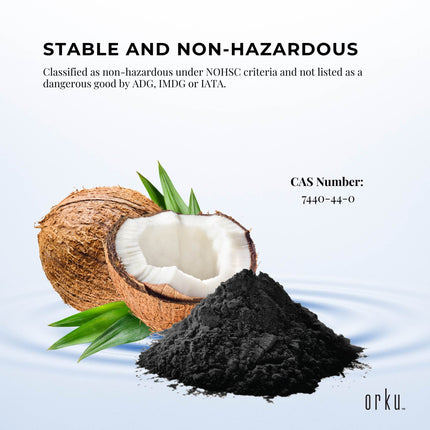 Orku 400g Activated Carbon Powder Coconut Charcoal - Water Filtration