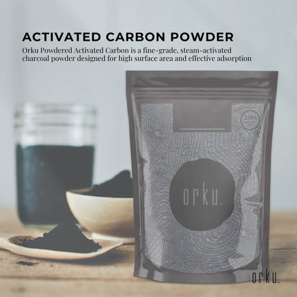 Orku 400g Activated Carbon Powder Coconut Charcoal - Water Filtration