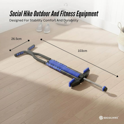 Social Hike Green Pogo Stick - Kids Jumping Jackhammer Exercise Hopper Toy