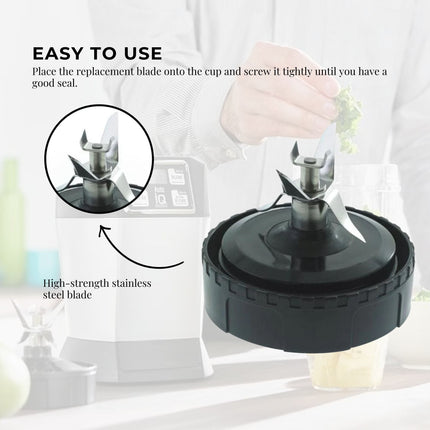 For Nutri Ninja Extractor Blade - 5 Fin Replacement Blender Part