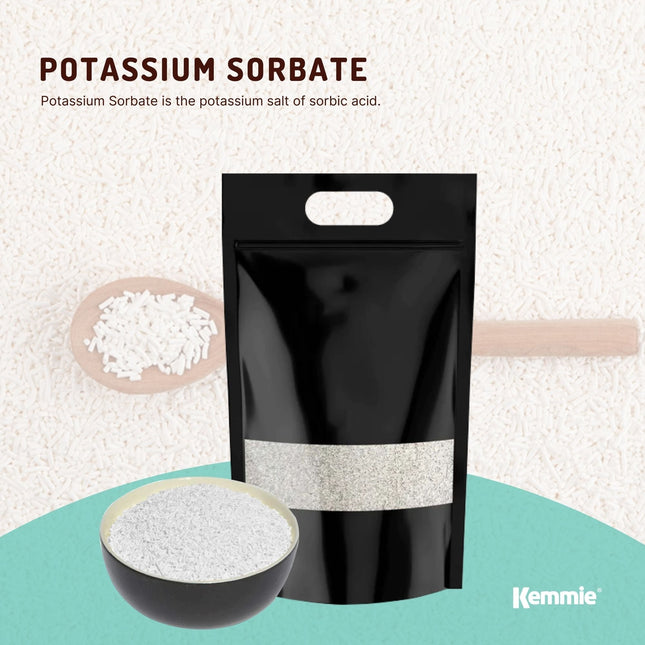 Kemmie Bulk 10Kg Potassium Sorbate Food Grade Granules Preservative E202