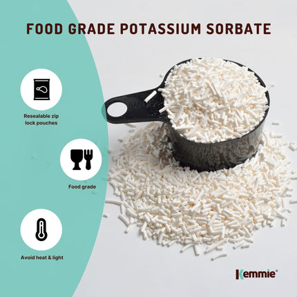 Kemmie Bulk 10Kg Potassium Sorbate Food Grade Granules Preservative E202