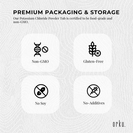 1.3Kg Potassium Chloride Powder Tub - Pure KCL E508 Food Grade Replacer