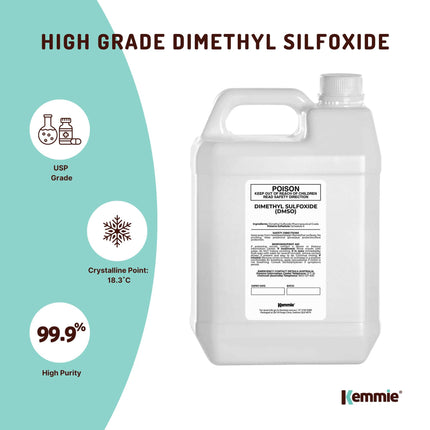 5L DMSO Liquid Dimethyl Sulfoxide 99.9% Pure Pharmaceutical Grade Solvent Bulk