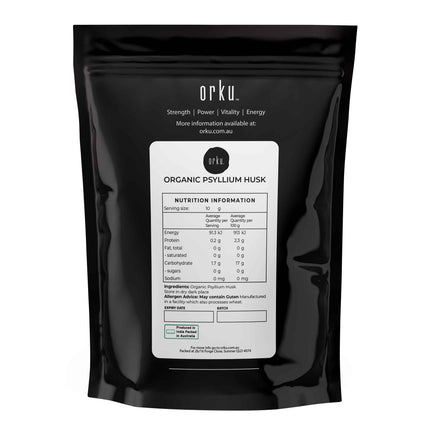 400g Organic Psyllium Husk - Bag Isabgol Ispaghula Natural Fibre Source