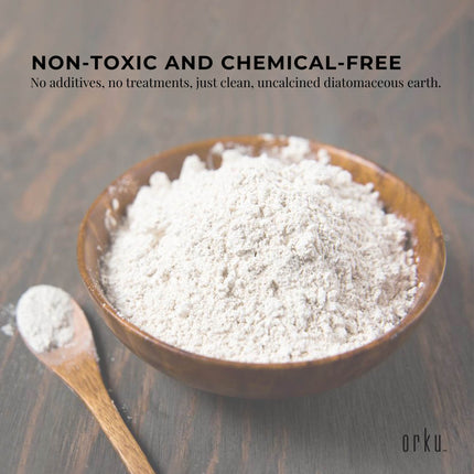 Orku 10Kg Fossil Shell Flour - Livestock Garden Diatomaceous Earth Bulk