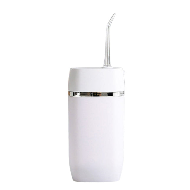 Mini Water Flosser Rechargeable Cordless Cleaner - Travel Oral Irrigator White