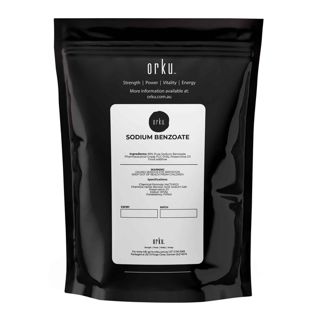 2Kg Orku Sodium Benzoate USP/FCC Grade Prills – E211 Preservative CAS 532-32-1