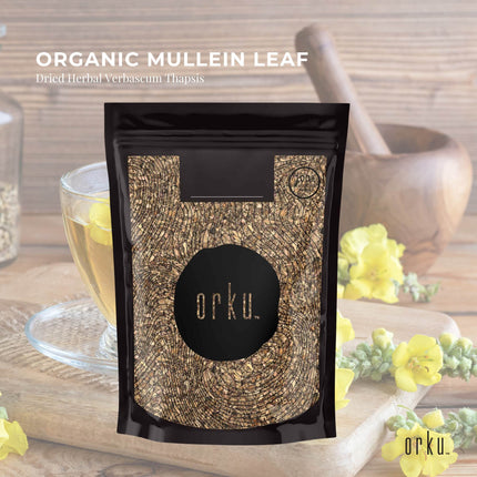200g Organic Mullein Leaf - Dried Herbal Verbascum Thapsis