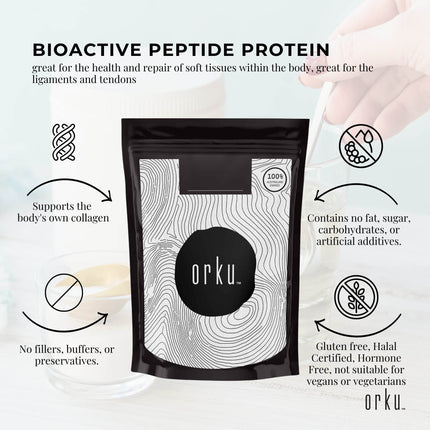 100g Collagen Powder - Bovine Hydrolysate Protein Peptide Supplement Unflavoured