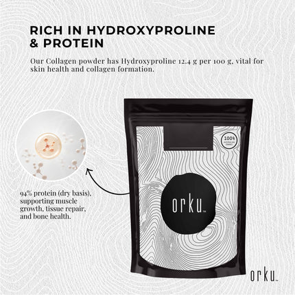 100g Collagen Powder - Bovine Hydrolysate Protein Peptide Supplement Unflavoured